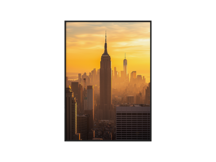 Gyldne Øjeblikke – New York Empire Solnedgang