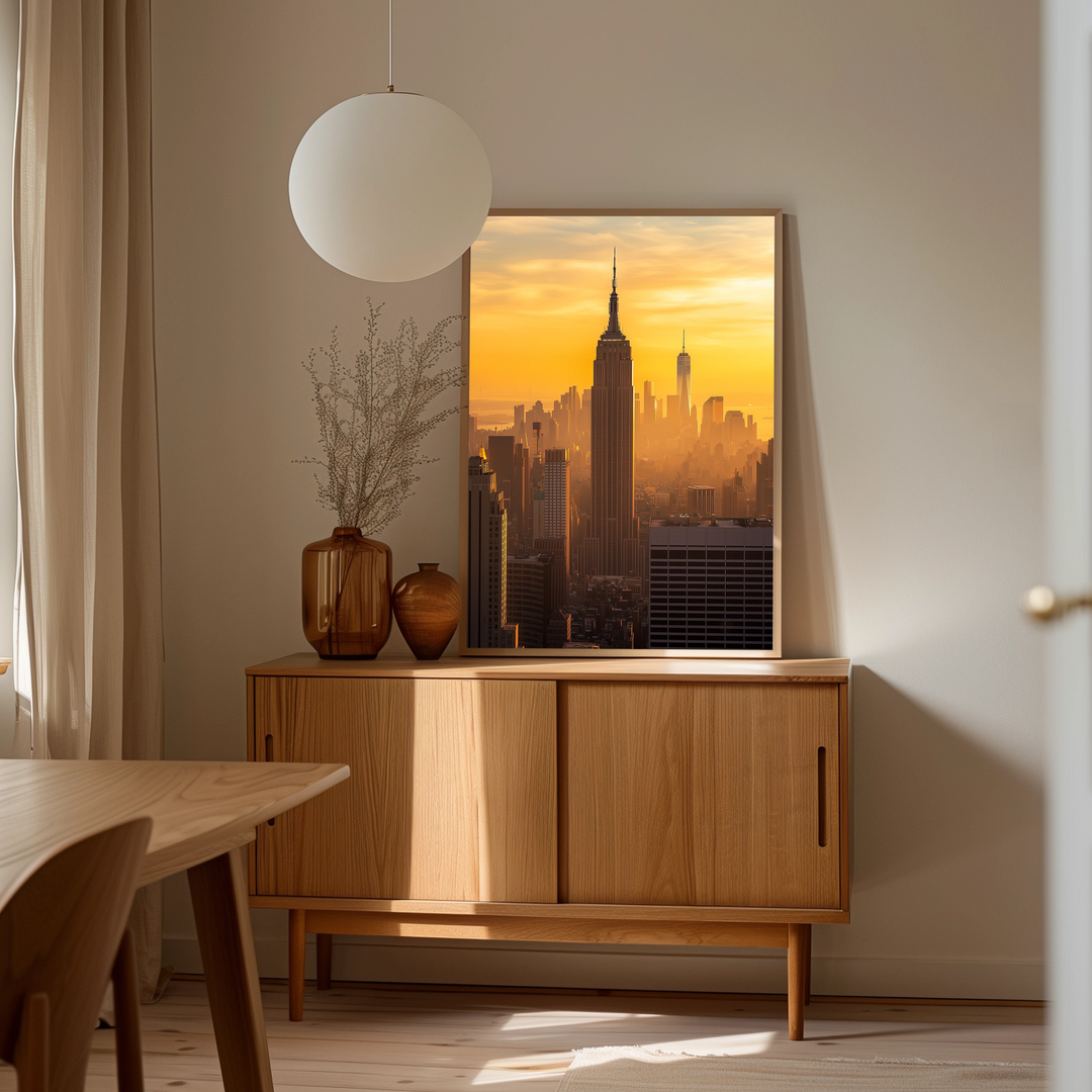 Gyldne Øjeblikke – New York Empire Solnedgang