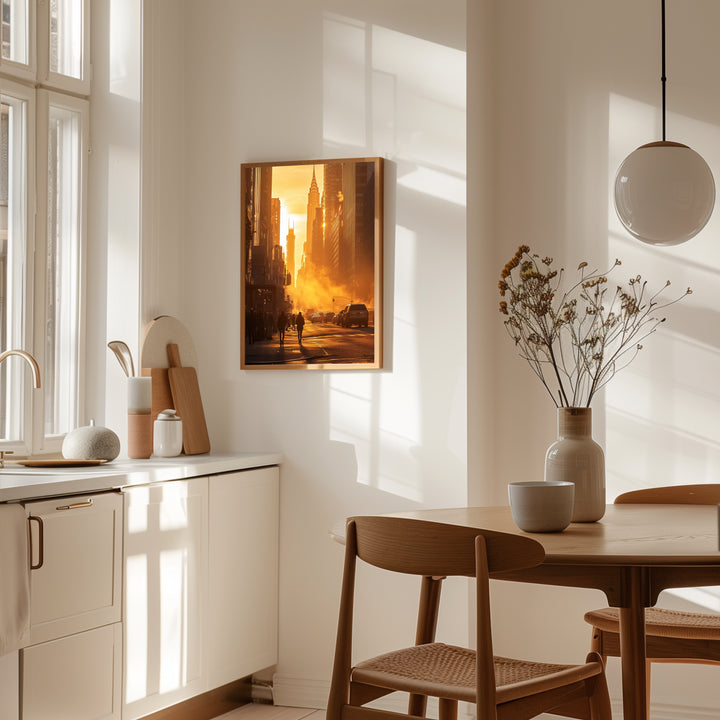 Gyldne Øjeblikke – New York Solnedgangsgade