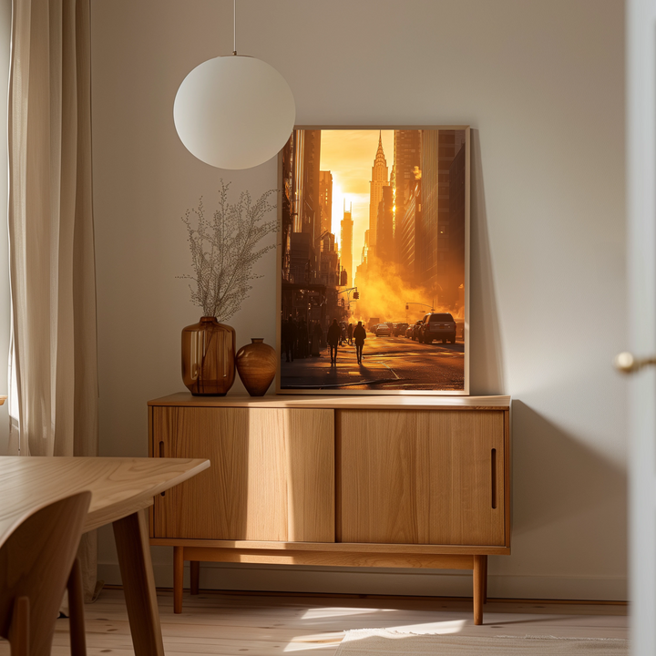 Gyldne Øjeblikke – New York Solnedgangsgade