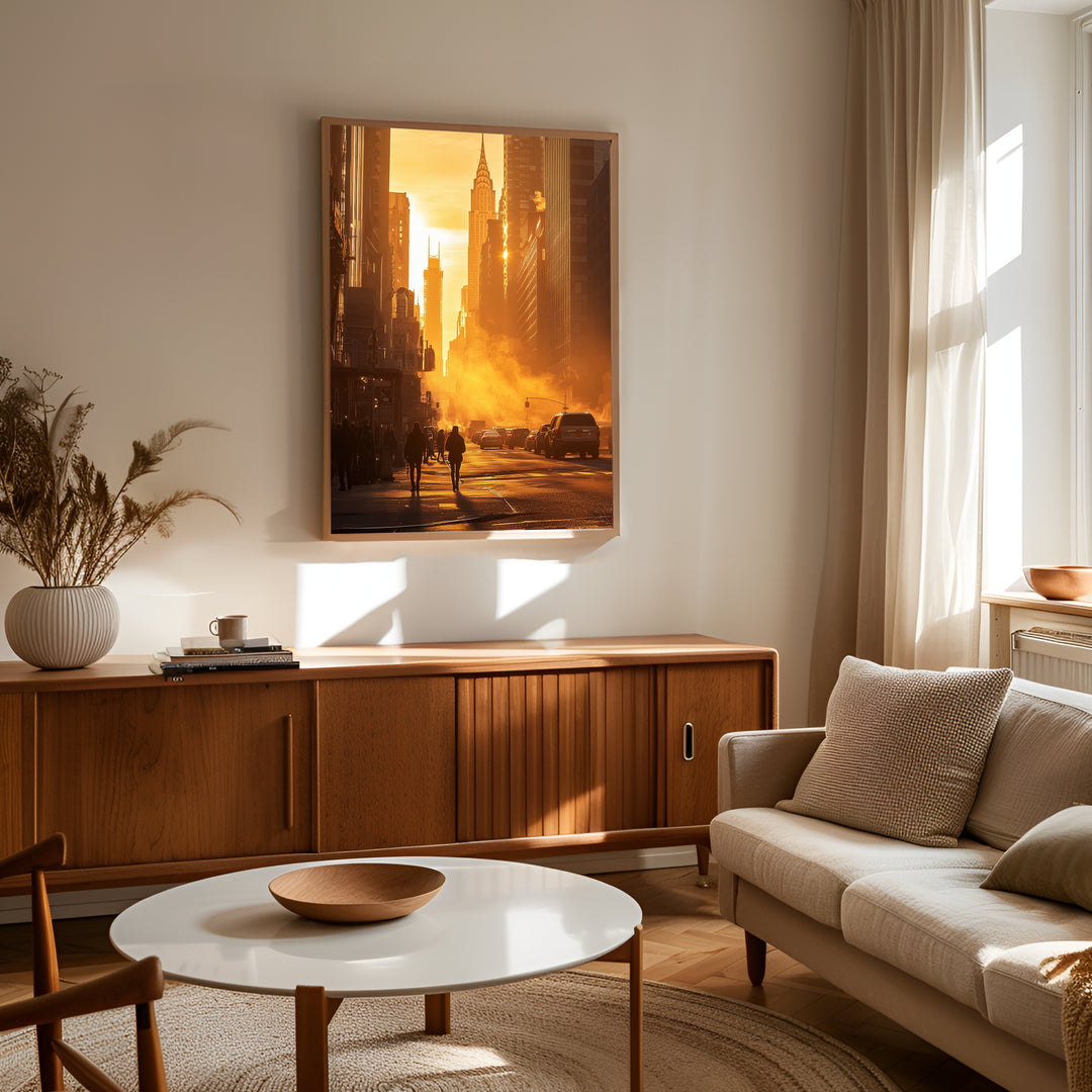Gyldne Øjeblikke – New York Solnedgangsgade