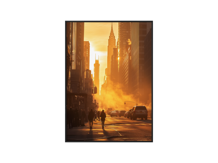 Gyldne Øjeblikke – New York Solnedgangsgade