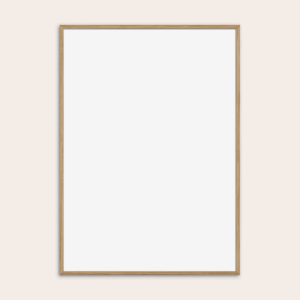 Ramme i massiv egetræ, 50x70 cm, set forfra